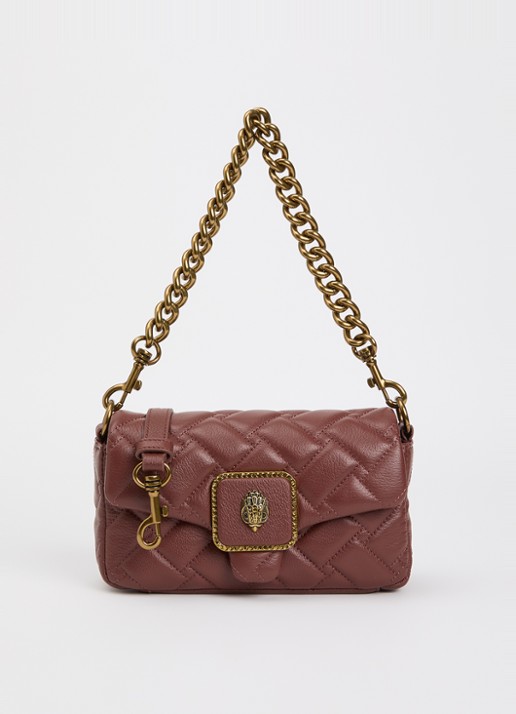 Kurt Geiger Mini Pimlico schoudertas van leer met quilt patroon en afneembare schouderriem