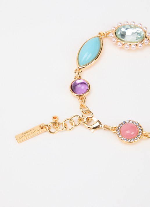 Kurt Geiger Mixed Gem armband met kristal - detail 3 goud