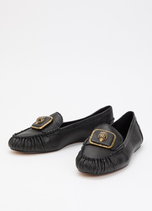 Kurt Geiger Pimlico loafer van leer - detail 2 zwart