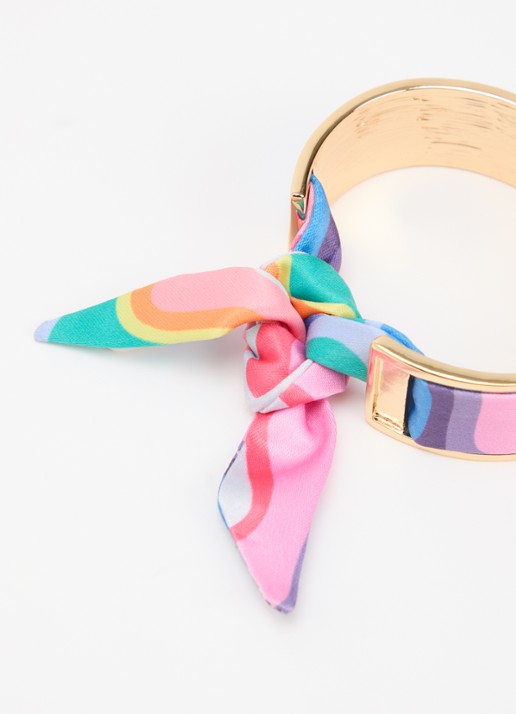 Kurt Geiger Printed Scarf bangle  - detail multicolor
