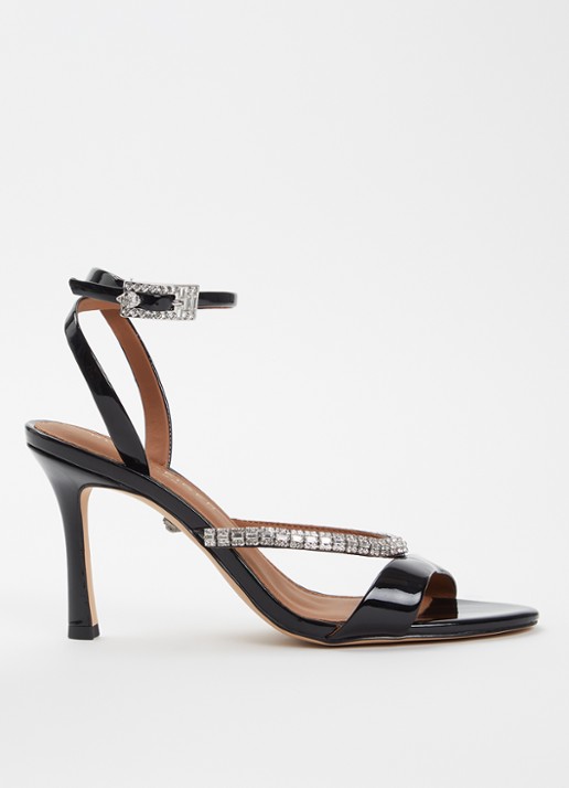 Kurt Geiger Sandalette van lakleer met strass