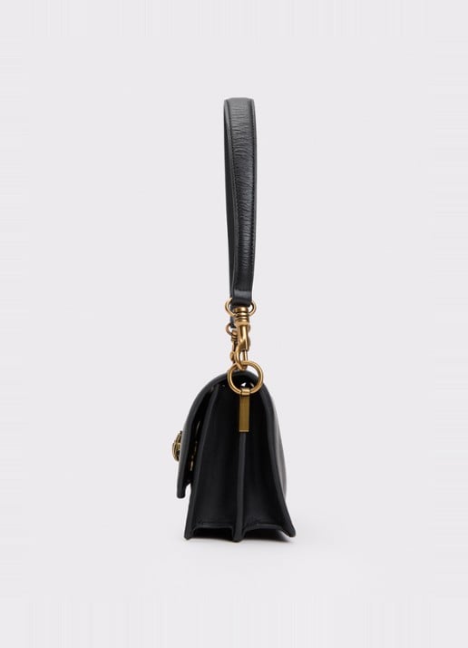 Kurt Geiger Sloane schoudertas van leer met tasbedel  - detail 4 zwart