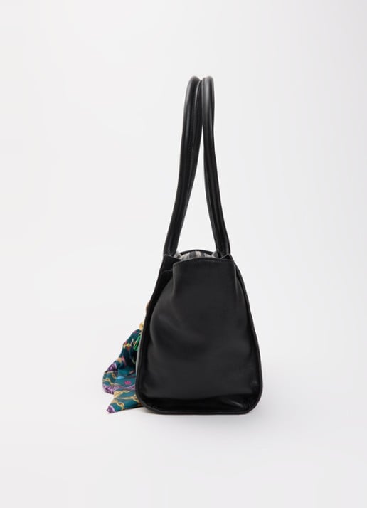 Kurt Geiger Sloane Small shopper van leer - detail 4 zwart