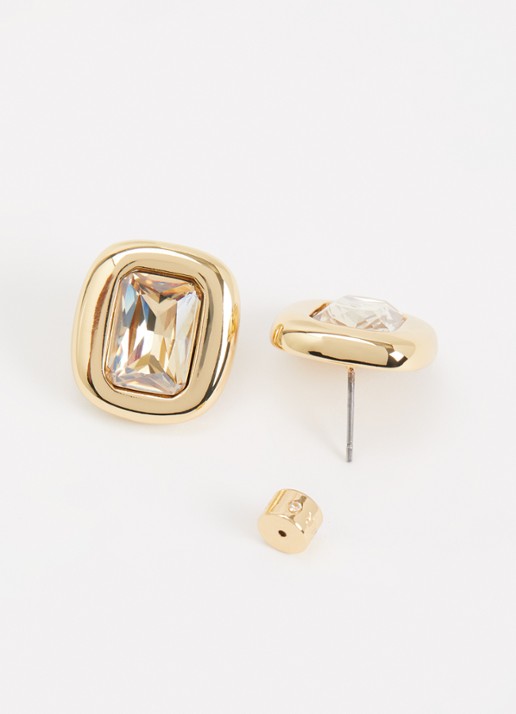 Kurt Geiger Small Ophelia oorstekers met kristal - detail 2 goud