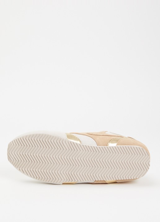 Kurt Geiger Sneaker van suède met metallic details - detail 4 beige