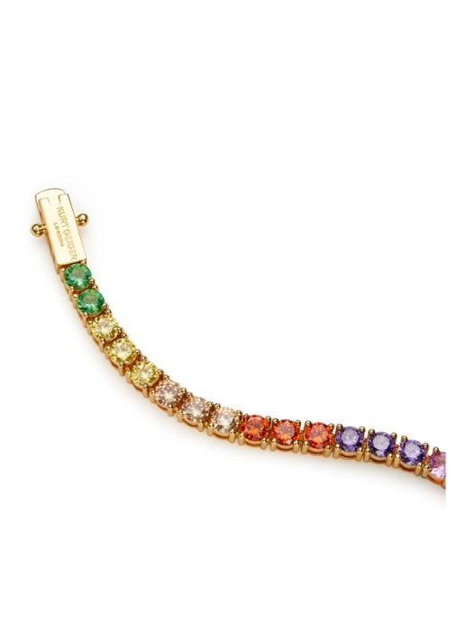 Kurt Geiger Tennis armband met kristal - detail 4 goud