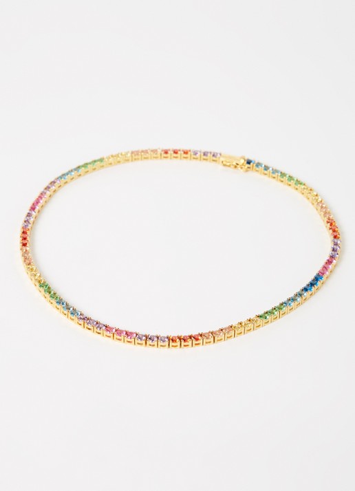 Kurt Geiger Tennis ketting met zirkonia - detail 3 goud