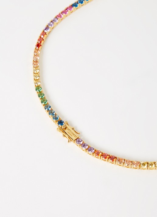 Kurt Geiger Tennis ketting met zirkonia - detail 4 goud