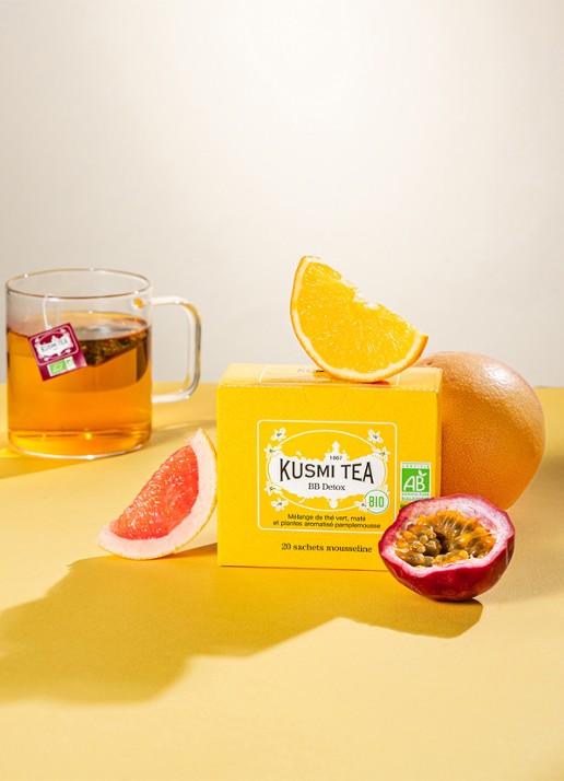 Kusmi Tea BB Detox theezakjes 20 stuks - voorkant 3 beige