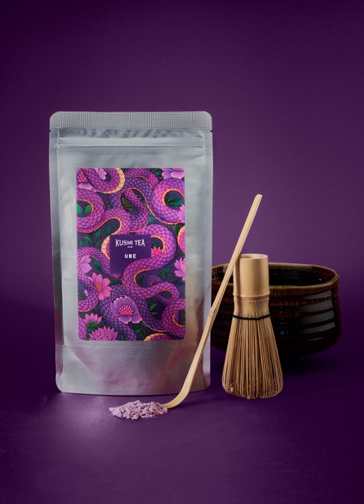 Kusmi Tea Ube doypack 100 gram - voorkant 4 beige