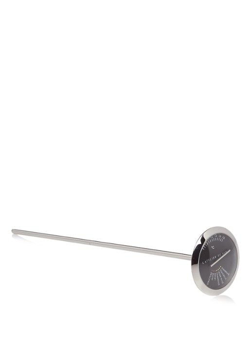 L'Atelier du Vin Wijn thermometer - voorkant zilver
