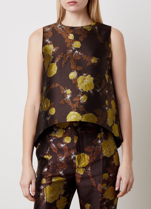 La DoubleJ Scala top met ingebreide print