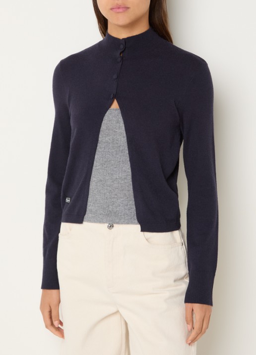 Laagam Halsey fijngebreid vest met col