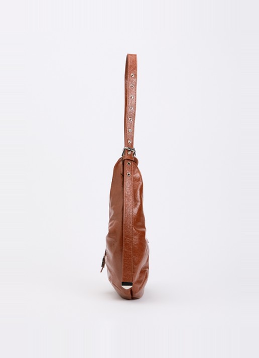 Laagam Vixen schoudertas met verstelbare schouderband - detail 3 bruin