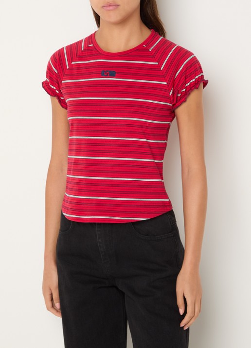 Laagam Zaira T-shirt met streepprint