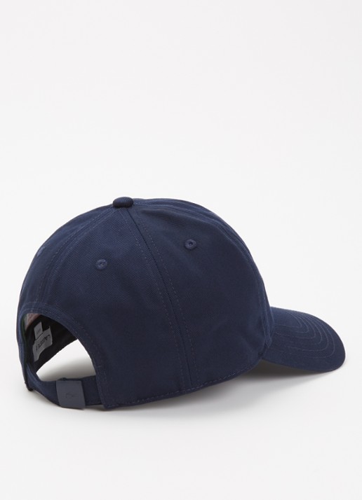Lacoste Core pet met logoborduring - detail donkerblauw