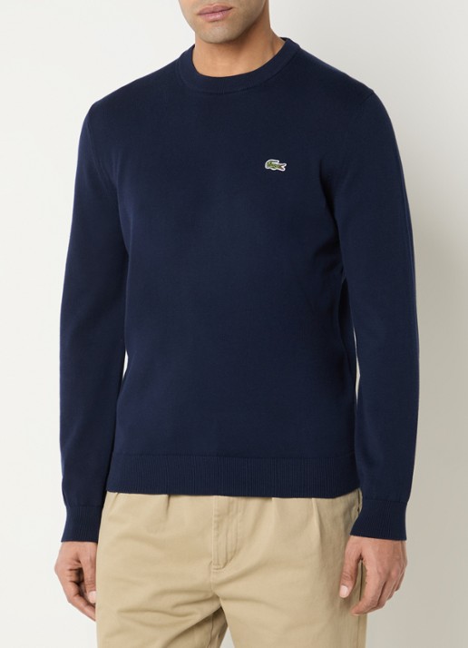 Lacoste Fijngebreide pullover met logo
