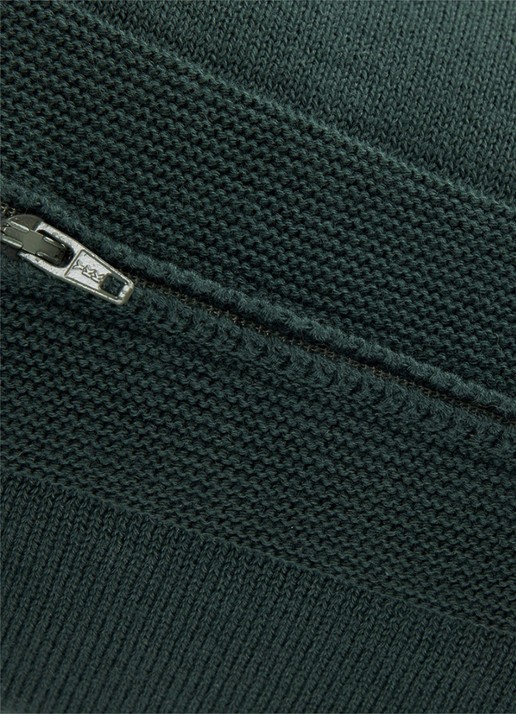 Lacoste L Blason sierkussenhoes 45 x 45 cm - detail 4 bronsgroen