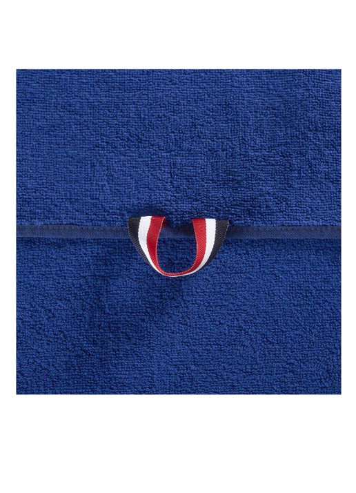 Lacoste L Casual badhanddoek - 450 gr/m² - 55 x 100 cm - detail 4 kobaltblauw