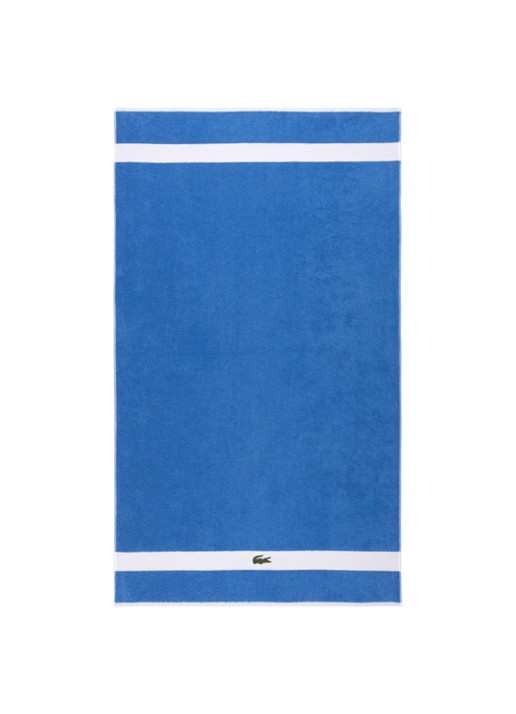 Lacoste L Casual badlaken - 450 gr/m2 - 90 x 150 cm - voorkant 3 donkerblauw