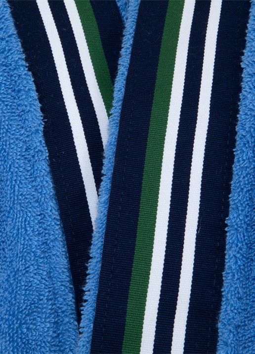 Lacoste L Club badjas van  katoen - detail 5 blauw