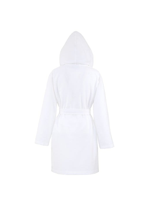 Lacoste L Confort badjas met logoborduring - achterkant 2 wit