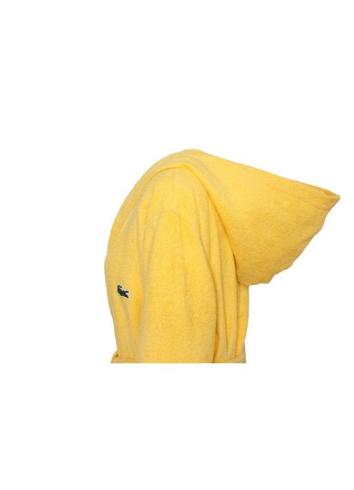 Lacoste L Confort badjas met logoborduring - detail 2 geel