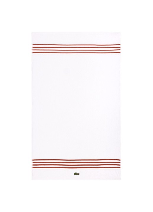 Lacoste L Courtline badlaken - 420 gr/m2 - 90 x 150 cm - voorkant bruin