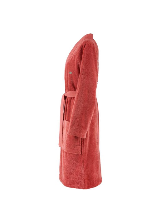Lacoste L Defile badjas van  katoen - unisex - voorkant 5 rood