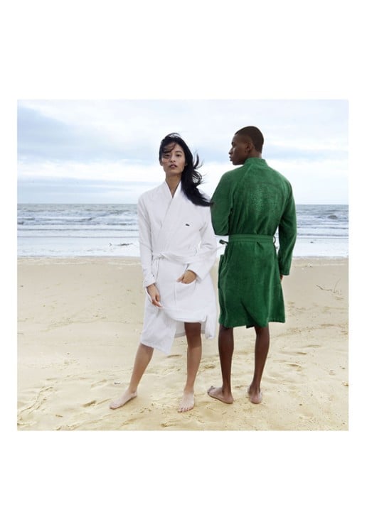 Lacoste L Defile Blanc kimono van  katoen - voorkant 2 blauw