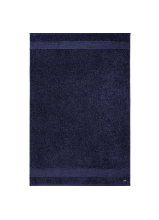 Lacoste L Lecroco badlaken - 600 gr/m2 - 100 x 150 cm - voorkant 2 donkerblauw