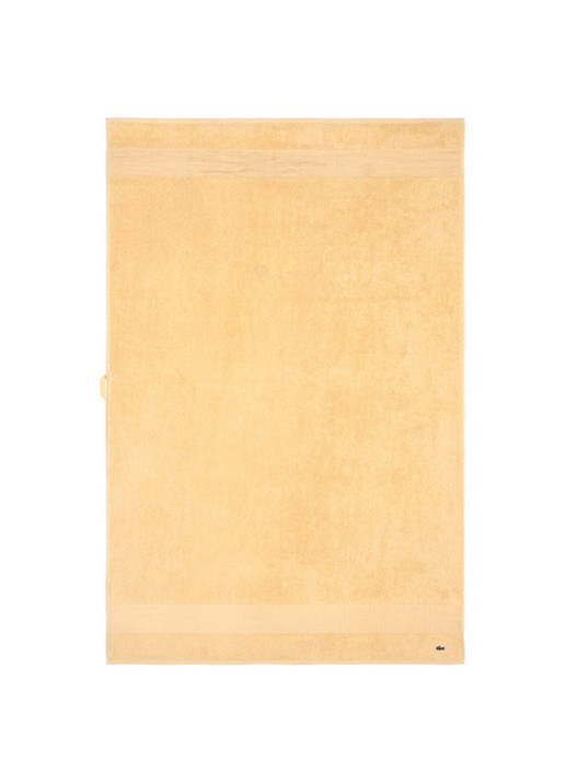 Lacoste L Lecroco badlaken - 600 gr/m2 - 100 x 150 cm - voorkant 2 beige