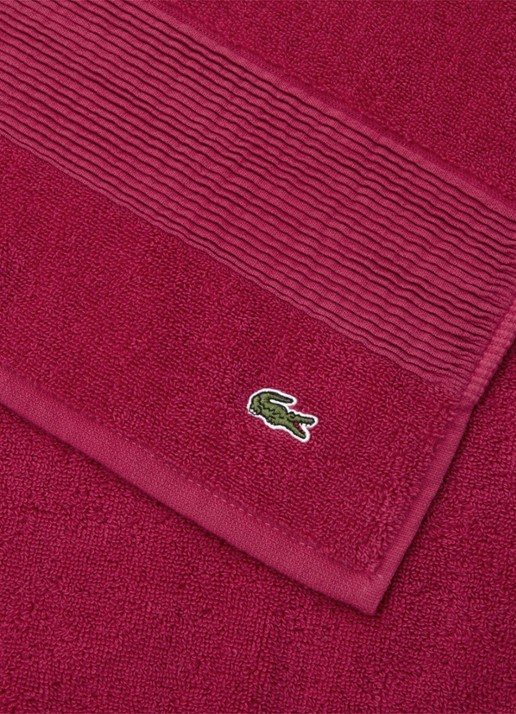 Lacoste L Lecroco badlaken - 600 gr/m2 - 100 x 150 cm - achterkant 3 kiwigroen
