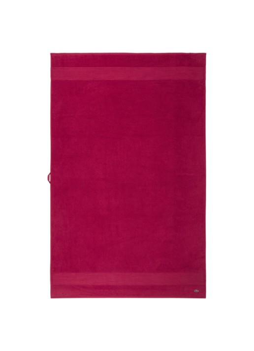 Lacoste L Lecroco badlaken - 600 gr/m2 - 100 x 150 cm - voorkant kiwigroen