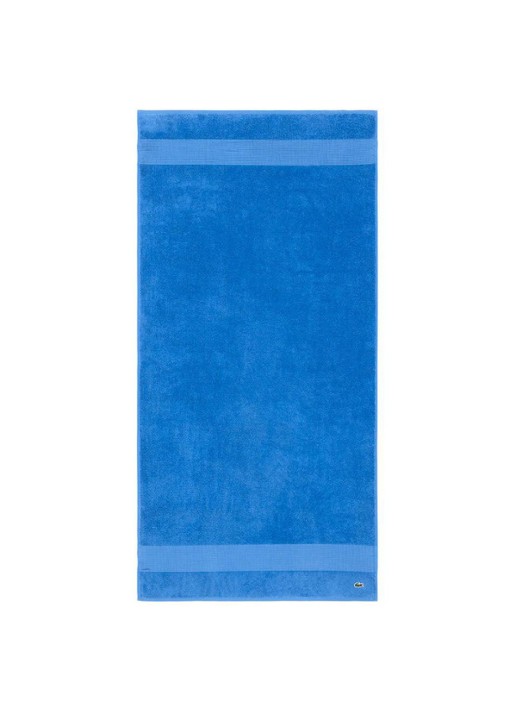 Lacoste L Lecroco badlaken - 600 gr/m2 -  70 x 140 cm - voorkant 4 blauw