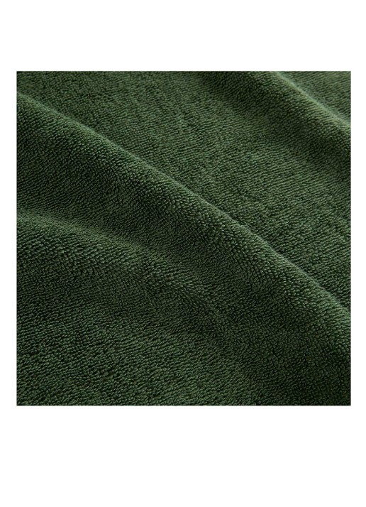 Lacoste L Lecroco gastendoek - 600 gr/m2 - 60 x 40 cm - achterkant 7 legergroen