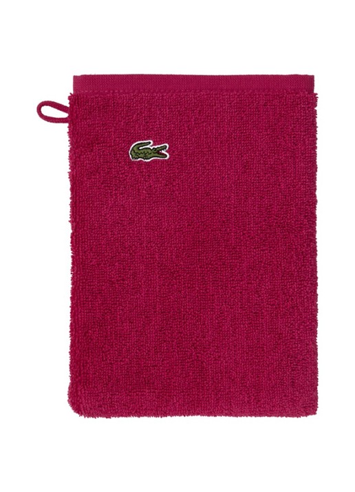 Lacoste L Lecroco washand - 600 gr/m2 - 15 x 21 cm - voorkant kiwigroen