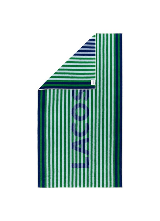 Lacoste L Master strandlaken 90 x 160 cm - achterkant groen
