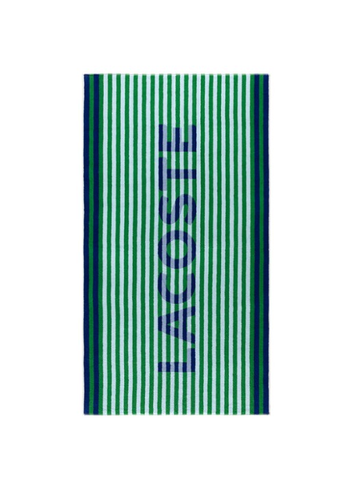 Lacoste L Master strandlaken 90 x 160 cm - voorkant 2 groen