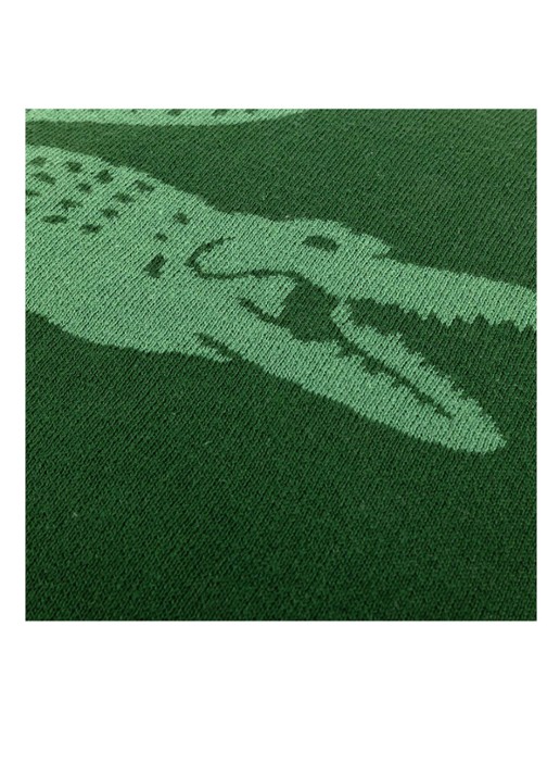 Lacoste L Reflet sierkussenhoes 45 x 45 cm - detail 3 bronsgroen