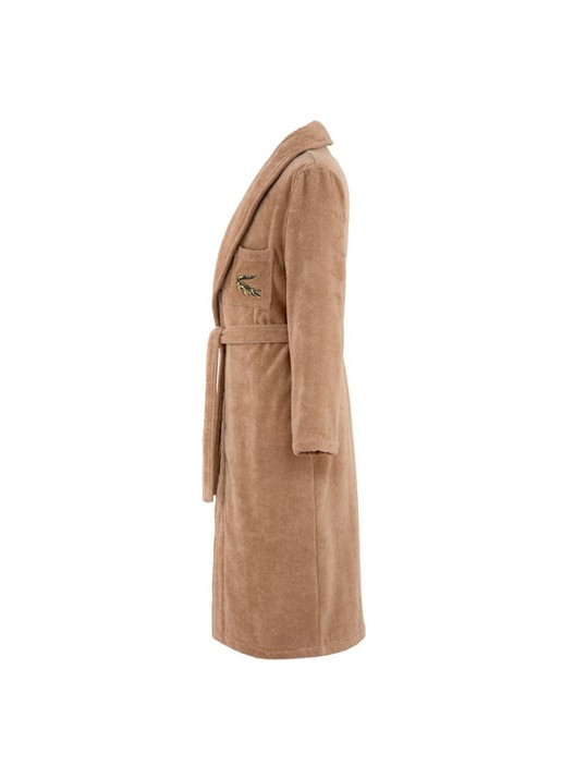 Lacoste L Rene badjas - unisex - voorkant 7 zand