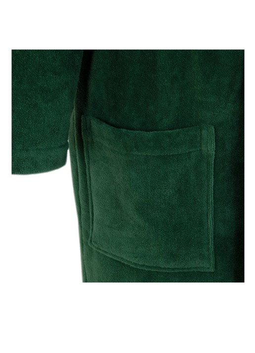 Lacoste L Rene badjas - unisex - detail 9 bronsgroen