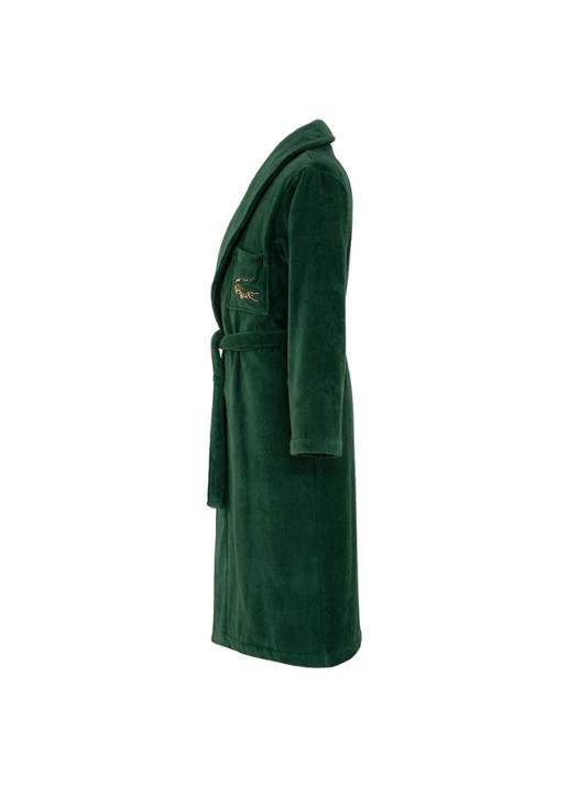 Lacoste L Rene badjas - unisex - voorkant 5 bronsgroen