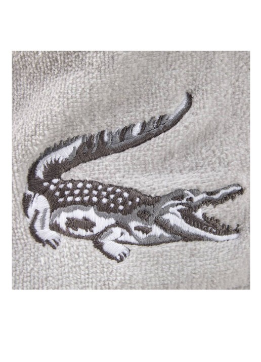 Lacoste L Rene badjas - unisex - detail 3 grijs