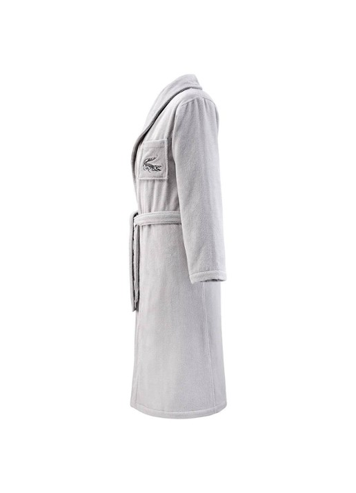 Lacoste L Rene badjas - unisex - voorkant 7 grijs