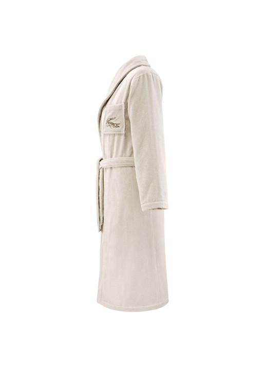 Lacoste L Rene badjas - unisex - detail creme
