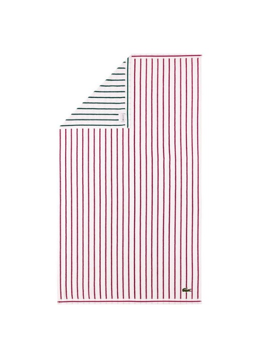 Lacoste L Reversible strandlaken van  katoen 90 x 160 cm - voorkant 2 multicolor