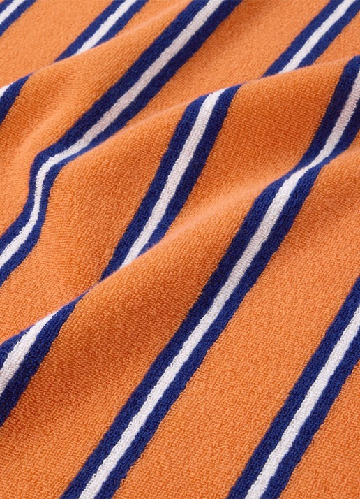 Lacoste L Sunstripe strandlaken - 90 x 160 cm - detail tanger