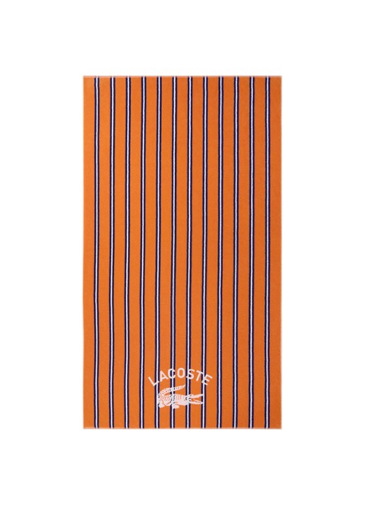 Lacoste L Sunstripe strandlaken - 90 x 160 cm - voorkant 3 tanger