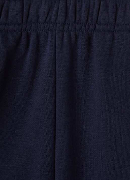 Lacoste Loose fit korte joggingbroek met logo - detail donkerblauw